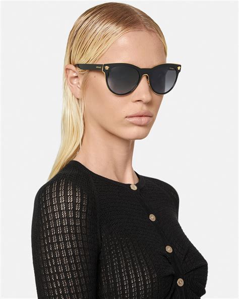 versace medusa clear glasses|Versace Medusa sunglasses women.